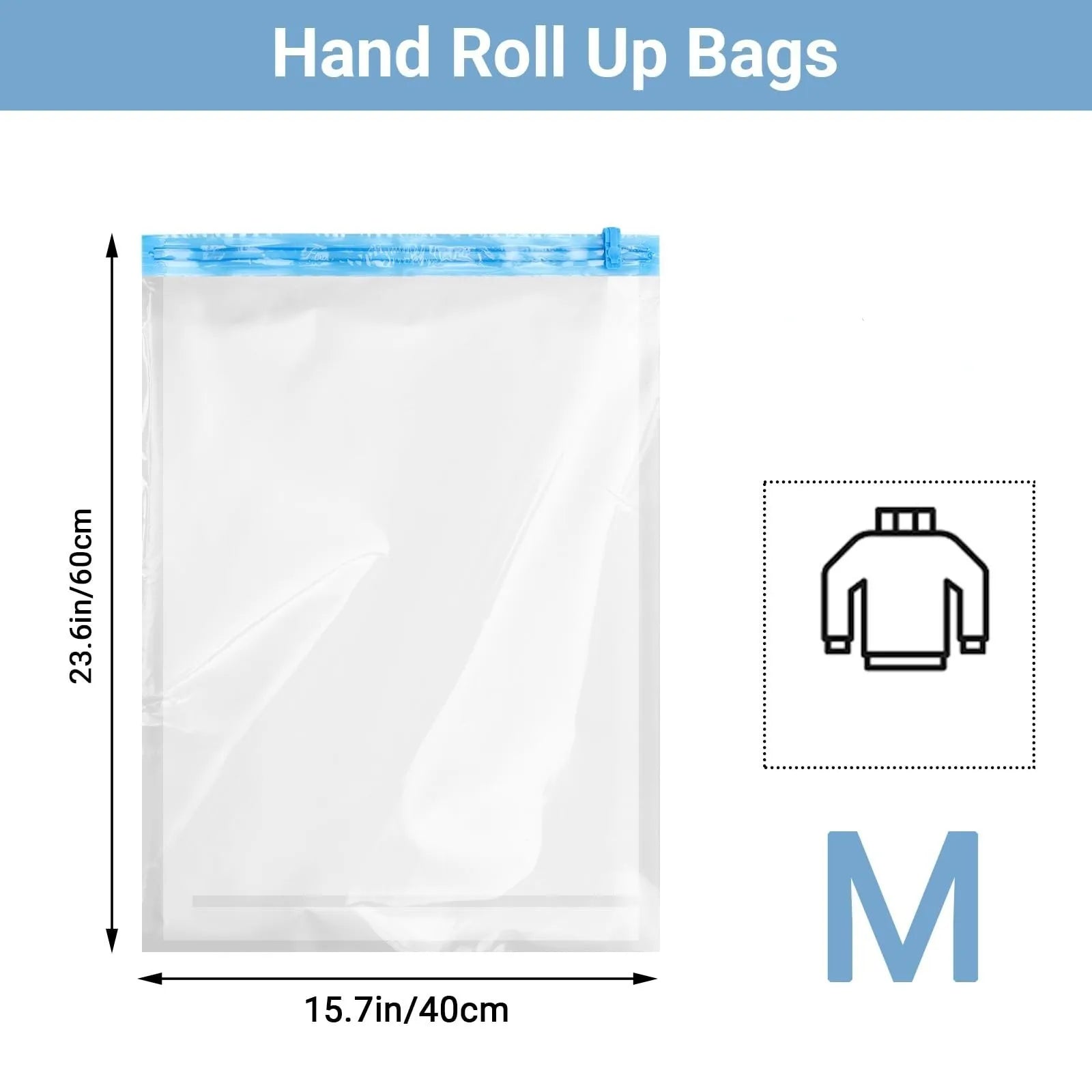 Bolsas de Compresión al Vacío para Maleta — Sin Aspiradora, Reutilizables
