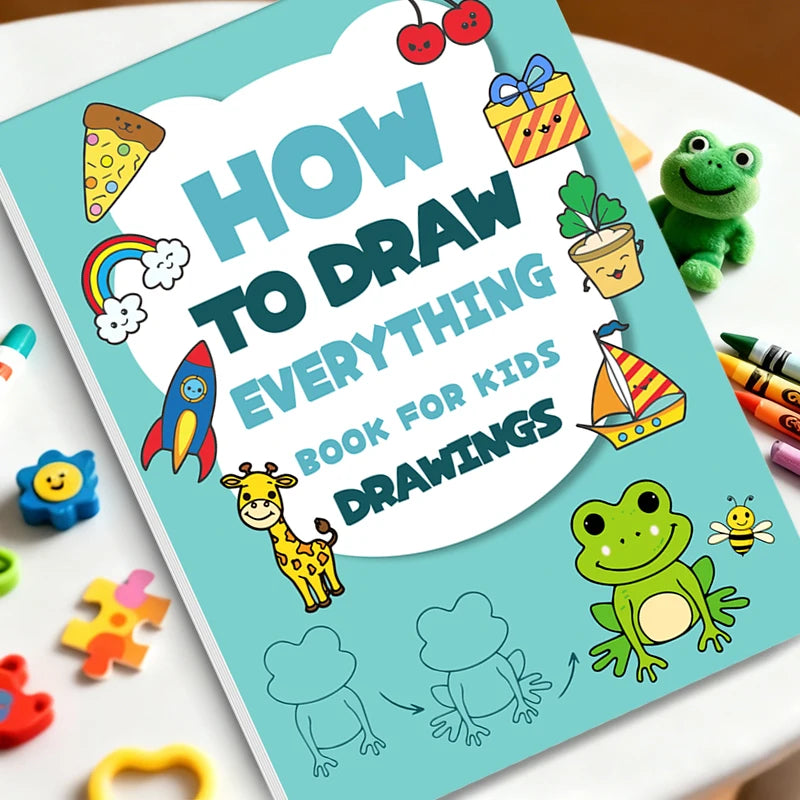Libro de Dibujo Paso a Paso para Niños — Aprende a Dibujar Todo Fácilmente