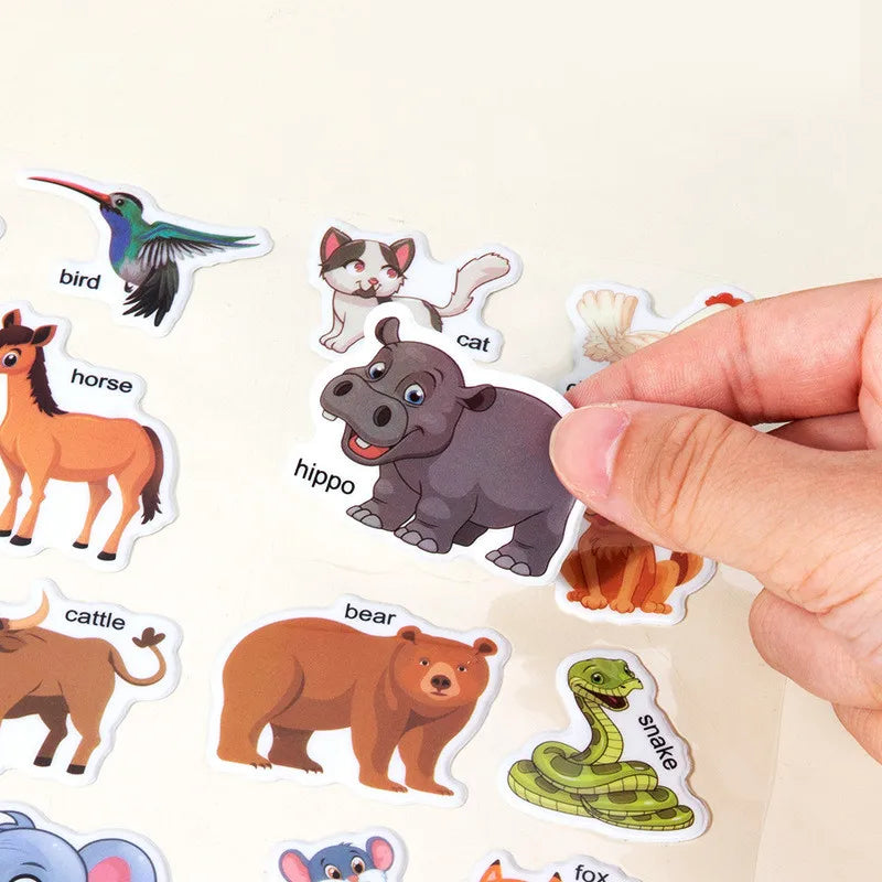 Libro de Pegatinas Reutilizables para Niños — Que no se aburran!