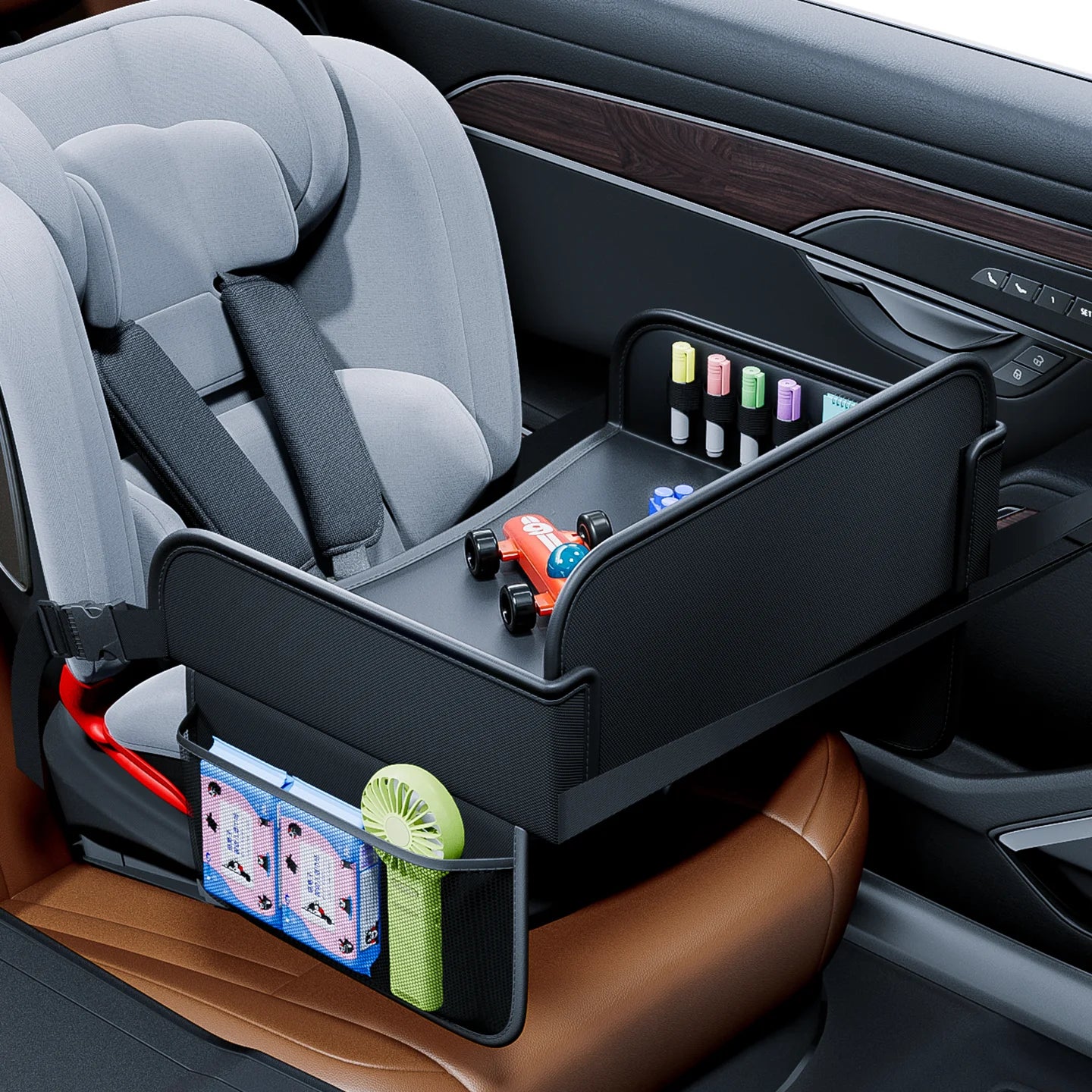 Mesa Bandeja Infantil para Coche – Organizador para Niños en el Asiento Trasero