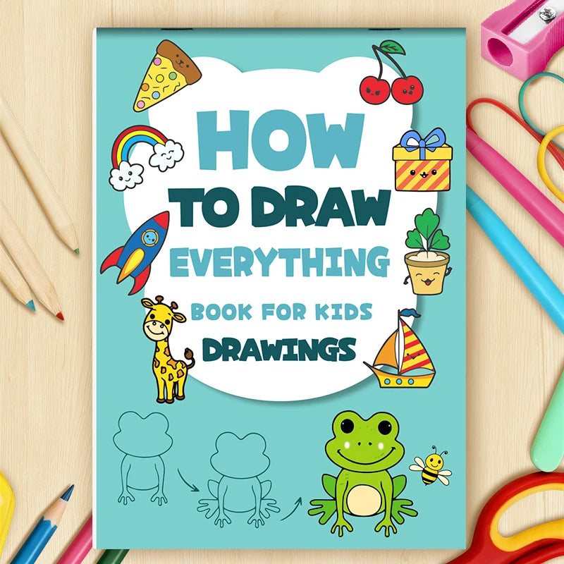 Libro de Dibujo Paso a Paso para Niños — Aprende a Dibujar Todo Fácilmente
