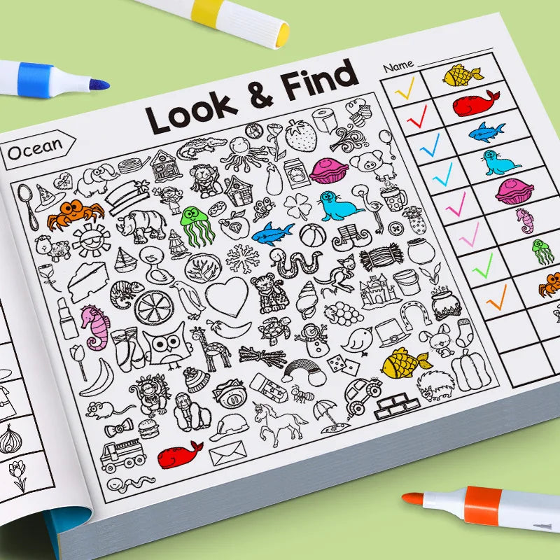 Libro para entretenerlos por horas — Buscar objetos, desde 3 años