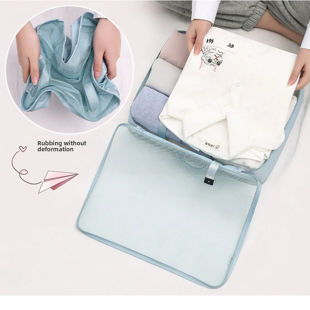 Kit de 6 bolsas organizadoras de viaje — gran capacidad