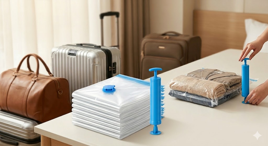 Bolsas de compresión al vacío para maletas