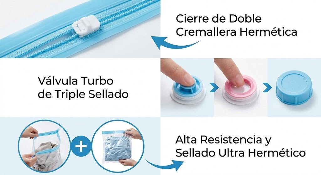 Bolsas de compresión al vacío para maletas