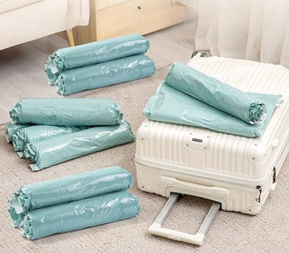 Bolsas de Compresión al Vacío para Maleta — Sin Aspiradora, Reutilizables